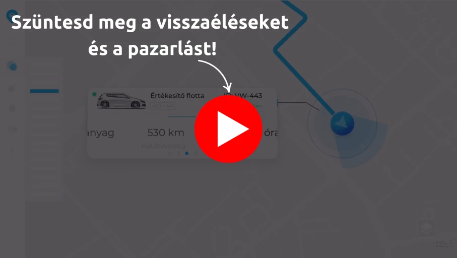 A HolAzAutó előfizetéses GPS járműkövető és flottakezelő rendszer bemutató videója a céges költségek csökkentéséért.